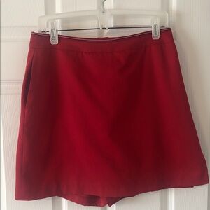 Classic Red Women's Skort